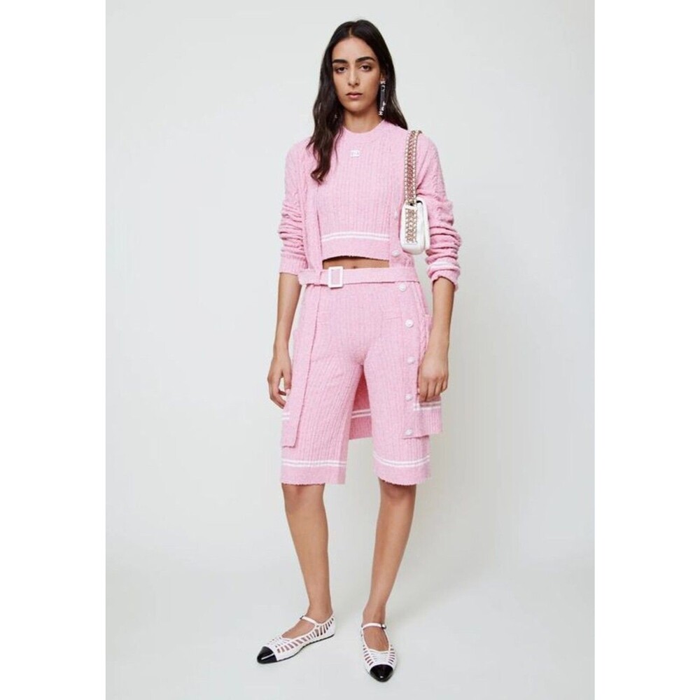 CHANEL Pre-Spring Summer 2022 22P Light Pink Cardigan, FR 34, US 2, NWT